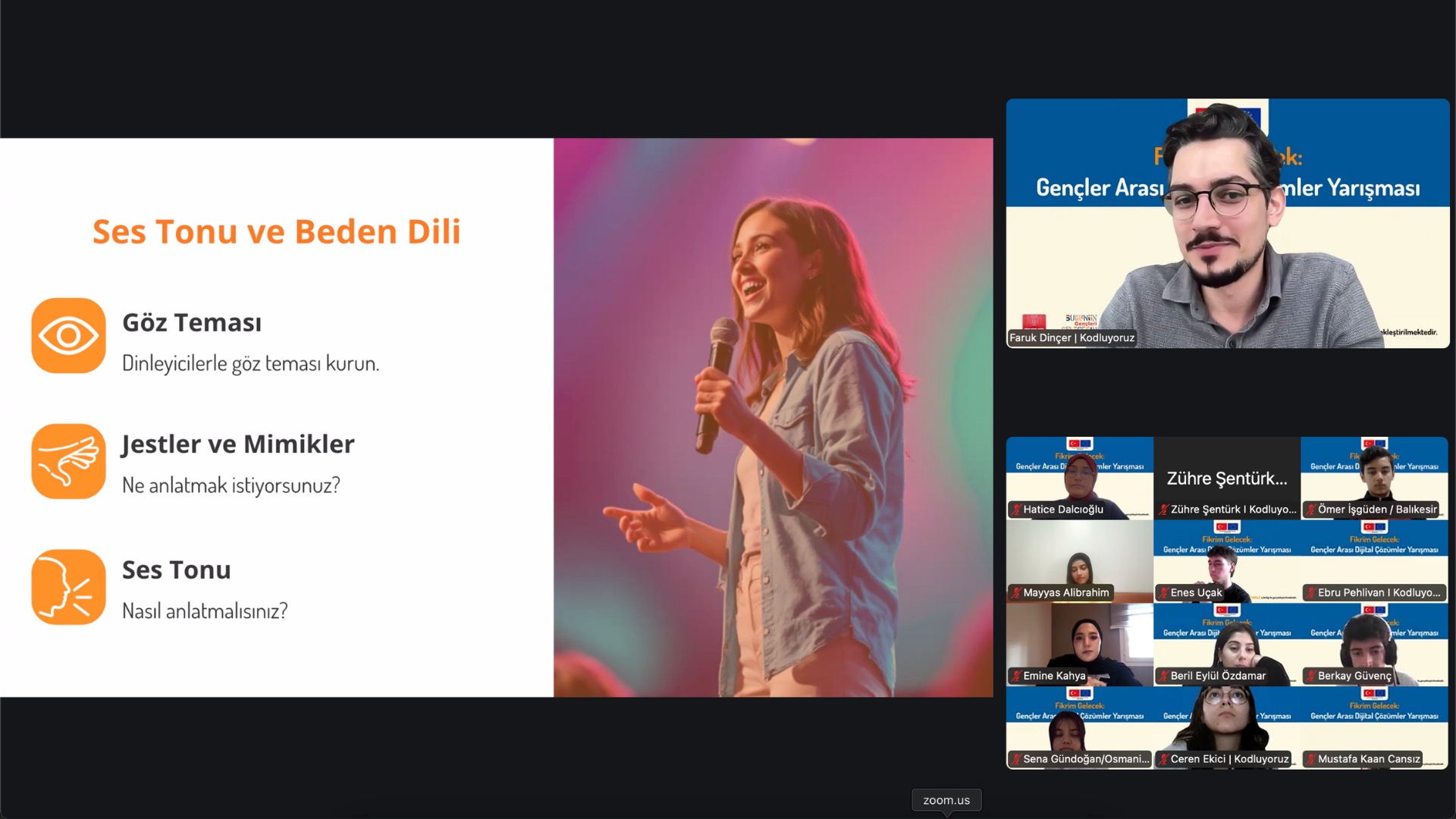 Ideathon eğitim ve atölye çalışmaları - Katılımcılar yaratıcı düşünme teknikleri öğreniyor